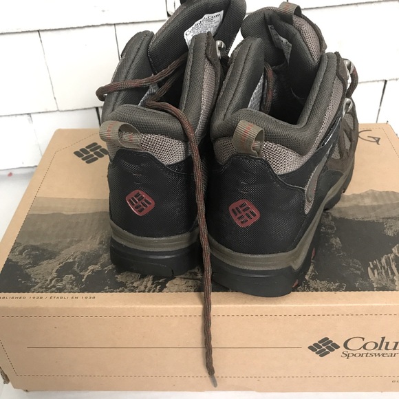 Columbia Packus Ridge Omni-tech boot sz 9 W Espresso-Red Rover. - Picture 4 of 8